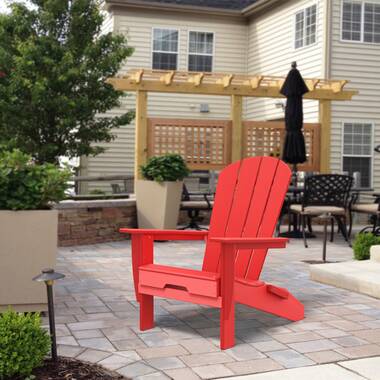 Red resin adirondack online chairs